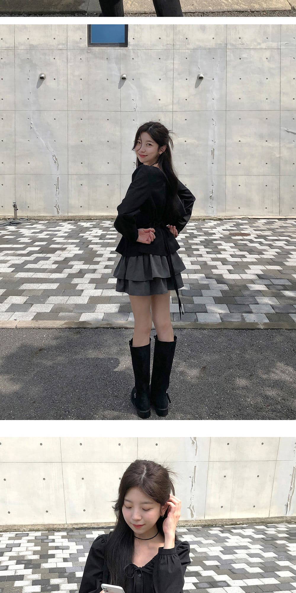 봄 여름 보 주님 같은 단락 프랑스식 품격 거품 소매 다용도 슬림해 보이는 나비 매듭 허리 수축 셔츠 맨위 여성 상세 이미지 16