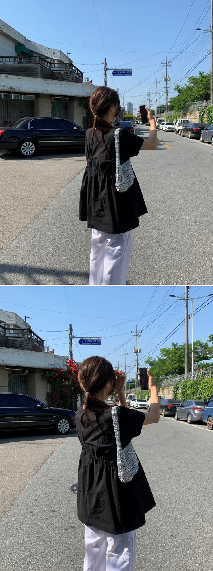 2026 한국 스타일 거품 소매 루즈핏 다용도 캐주얼 중간 길이 셔츠 상세 이미지 19