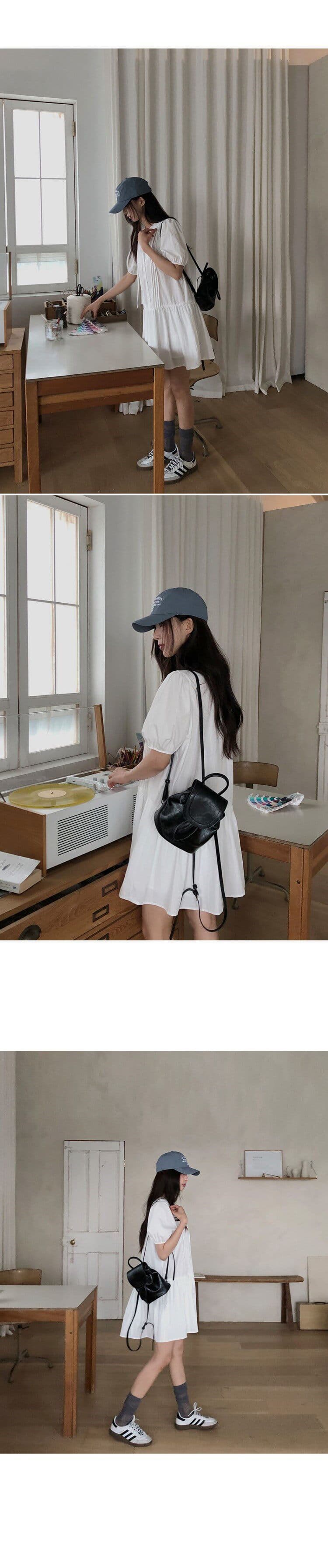 한 부서 편안함 품격 다용도 캐주얼 섹션 작은 청신 드레스 루즈핏 휴가 바람 상세 이미지 3