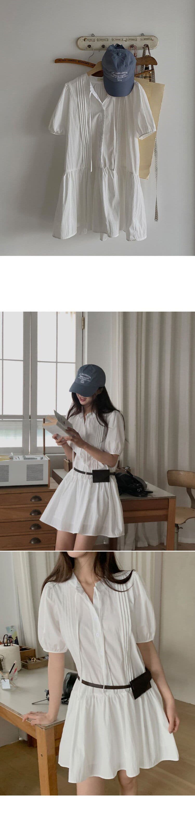한 부서 편안함 품격 다용도 캐주얼 섹션 작은 청신 드레스 루즈핏 휴가 바람 상세 이미지 4