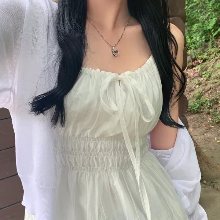 한국 chic 여름 민소매 시폰 셔츠 여성 펌프 로프 동점 벨트 측면 칼라 몸매 가꾸기 슬림해 보이는 슬립 캐주얼 섹시함 맨위 상세 이미지 3