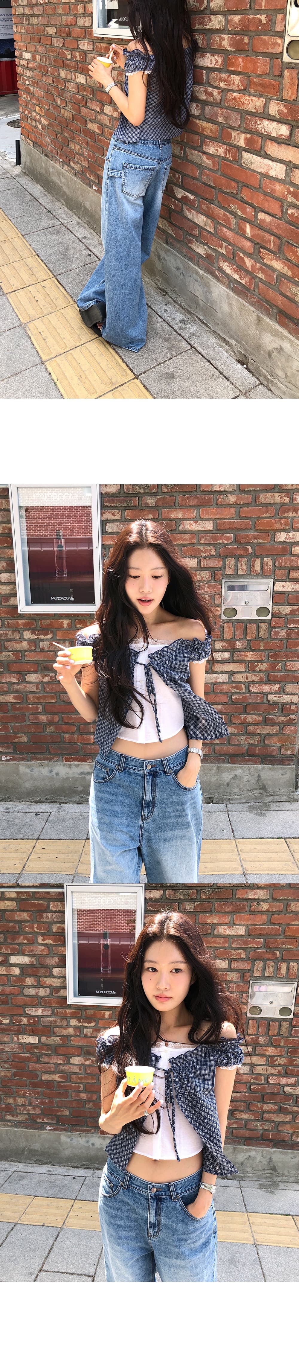 한국 chic 한 부서 단색 행침 목 슬립 코디 펌프 Pleat 체크무늬 셔츠 오픈 가디건 상세 이미지 11