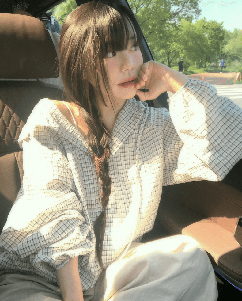 한국 chic 봄 미니멀리즘 클래식 체크무늬 후드 긴팔 패션 외국 가스 밑단 펌프 로프 셔츠 재킷 여성 의류 상세 이미지 10