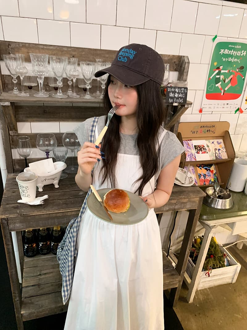 반팔 티셔츠 화이트 슬립 드레스 드레스 세트 드레스 여성 청 순수한 시스템 느슨함 센스 전체 집합 투피스 세트 상세 이미지 19