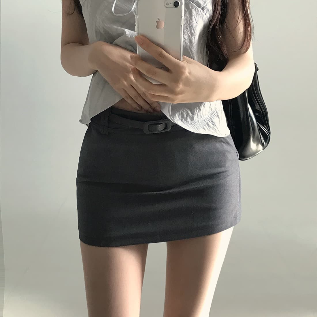 한국 쉬폰 품격 작은 대중 페이크 레이어드 디자인 연령 감소 빛 ~을 통해 레이스 레이스 레이스업 캐미솔 상세 이미지 30