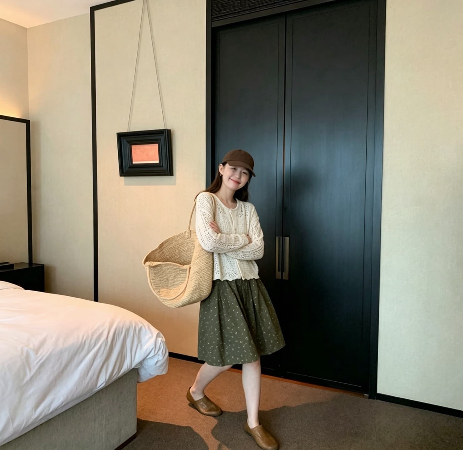 프랑스식 고유 한 자수 홀로우 아웃 라운드 넥 니트 오픈 가디건 여성 봄 여름 미니멀리즘 디자인 센스 얇은 스타일 긴팔 블라우스 맨위 상세 이미지 26