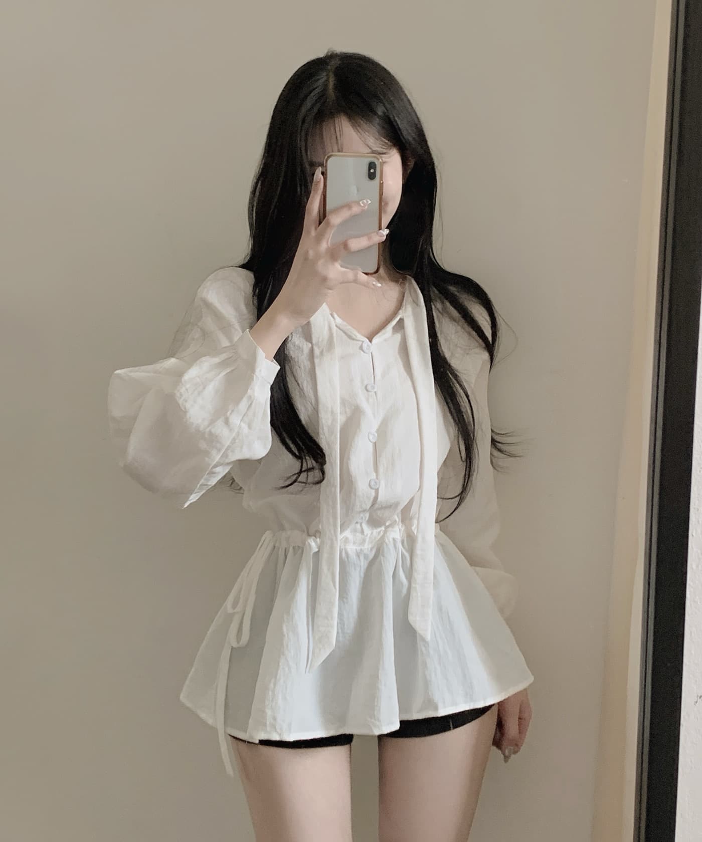 한국 chic 다용도 작은 대중 패션 루즈핏 슬림해 보이는 다용도 긴팔 드레스 2025 가을 신제품 맨위 상세 이미지 10