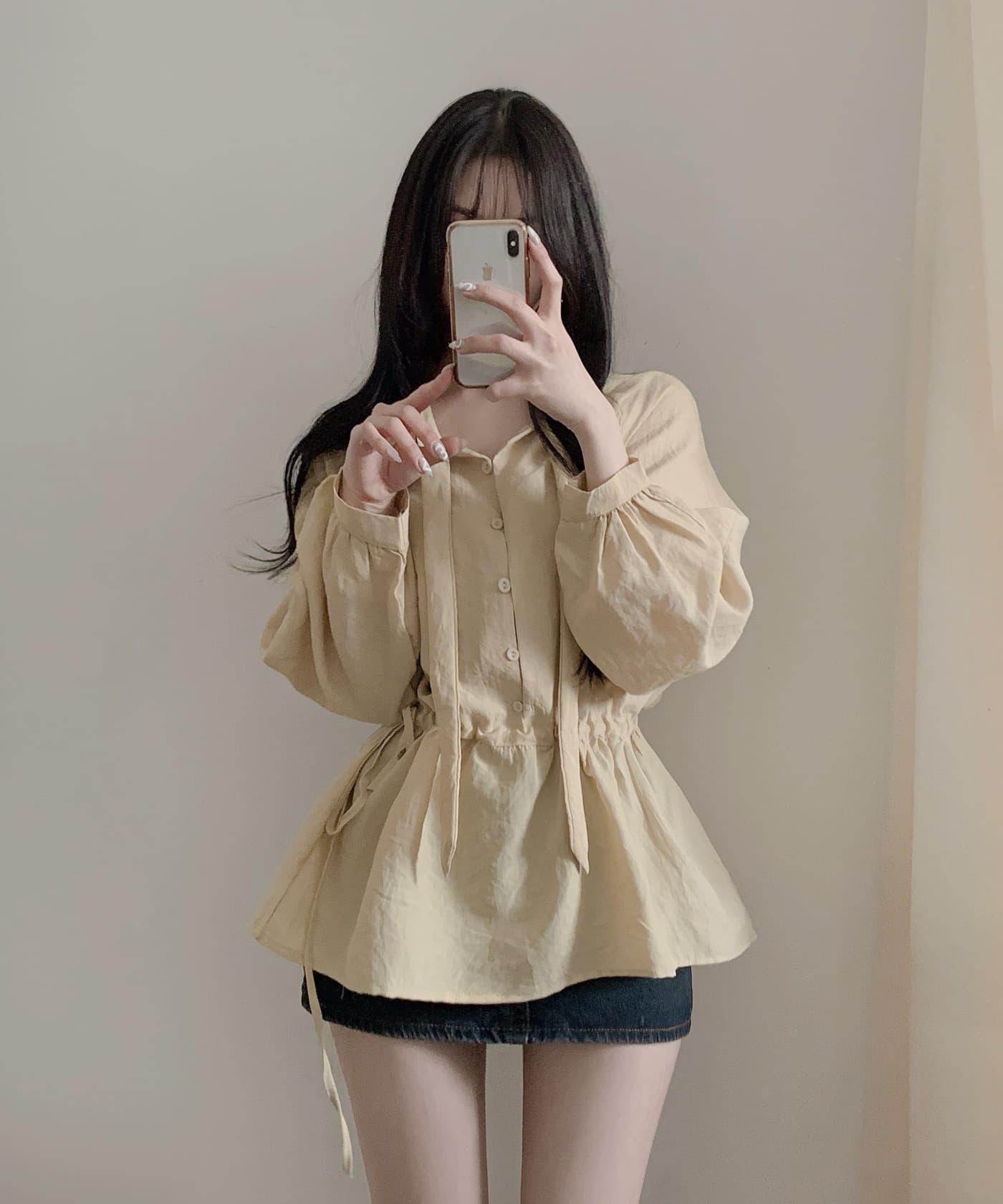한국 chic 다용도 작은 대중 패션 루즈핏 슬림해 보이는 다용도 긴팔 드레스 2025 가을 신제품 맨위 상세 이미지 17