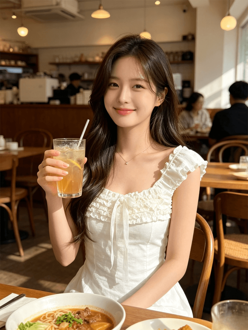순수한 욕망 바람 디자인 센스 화이트 품격 레이스업 연령 감소 반팔 티셔츠 여성 여름 몸매 가꾸기 슬림해 보이는 다용도 맨위 상세 이미지 6