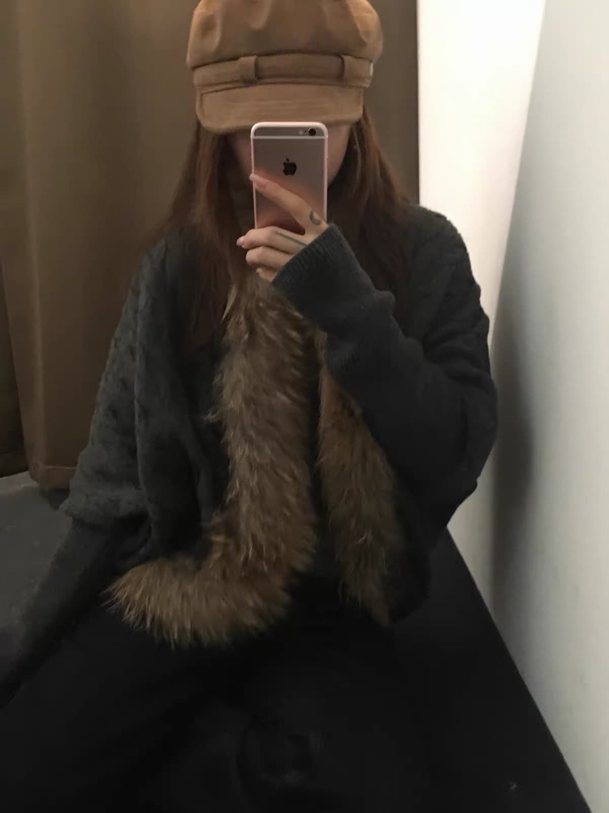 아메리칸 핫걸 모피 열기 칼라 긴팔 여성 코트 가을 고급 디자인 센스 작은 키 루즈핏 슬림해 보이는 캐주얼 맨위 상세 이미지 4