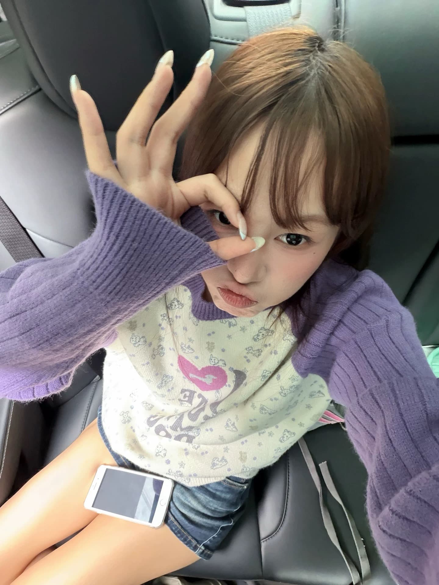 아메리칸 재미있는 프린트 패치워크 색상 긴팔 니트 스웨터 남녀 봄 가을 루즈핏 캐주얼 다용도 풀오버 털 셔츠 상세 이미지 5