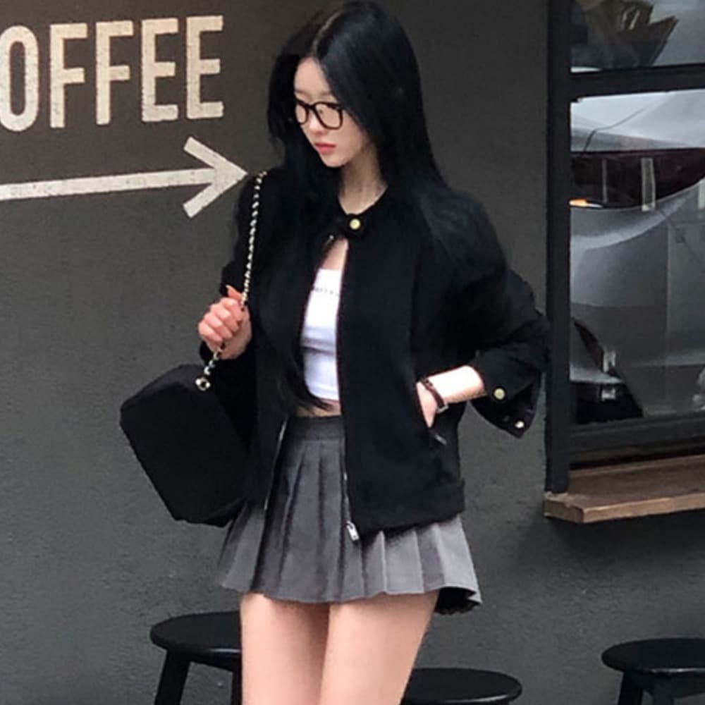 2026 한국 가을 신제품 슬림해 보이는 몸매 가꾸기 지퍼 레트로 모조 모피 재킷 지퍼 재킷 이미지 3