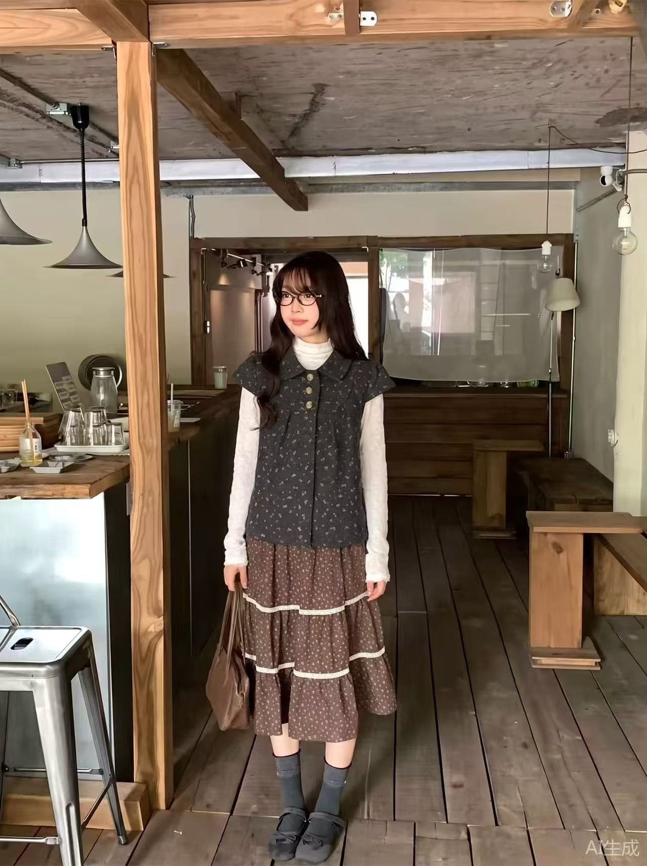 한 부서 학원 스타일 달콤함 도트 무늬 베이비 칼라 쇼트 스타일 모직 맨위 몸매 가꾸기 만나는 투피스 슈트 상세 이미지 6