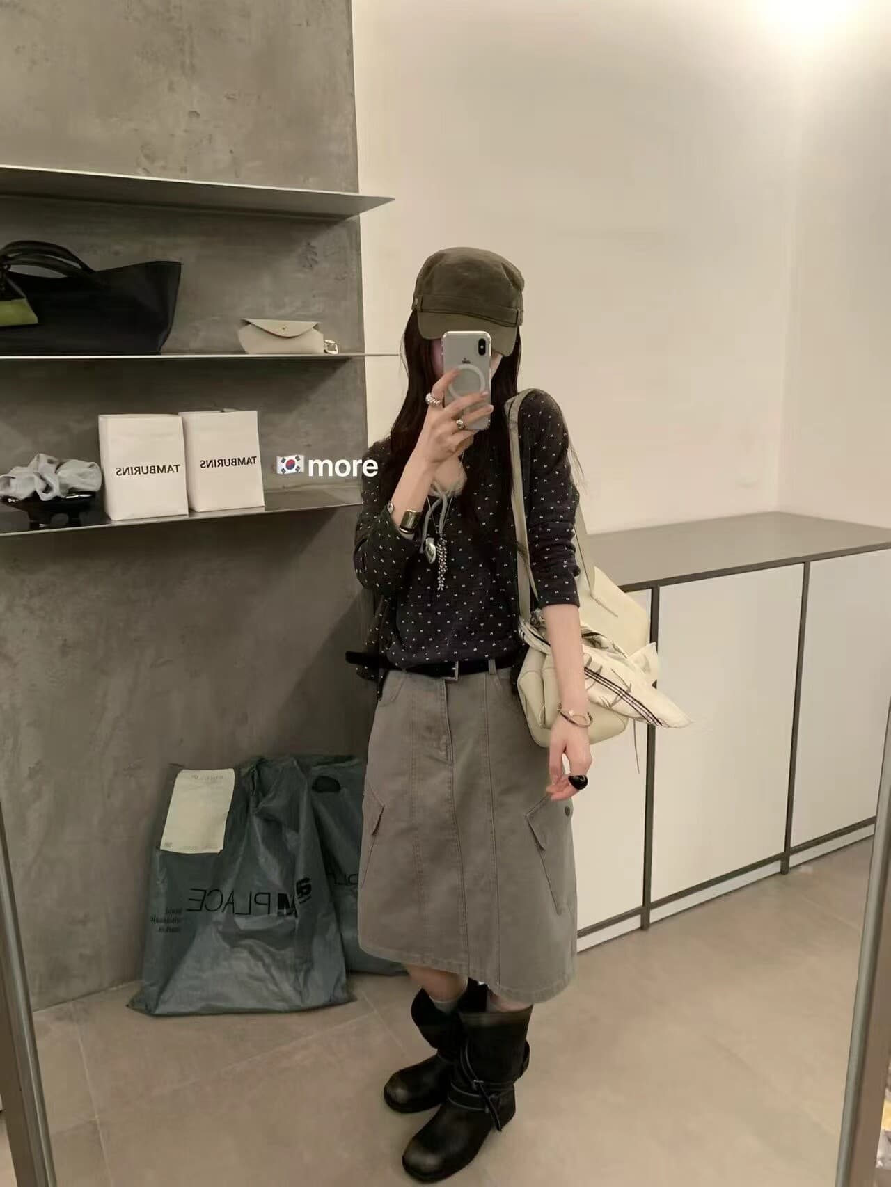 한 부서 달콤함 연령 감소 회색 깨진 느낌 긴팔 오픈 가디건 여성 가을 나비 넥타이 캐미솔 투피스 세트 상세 이미지 10
