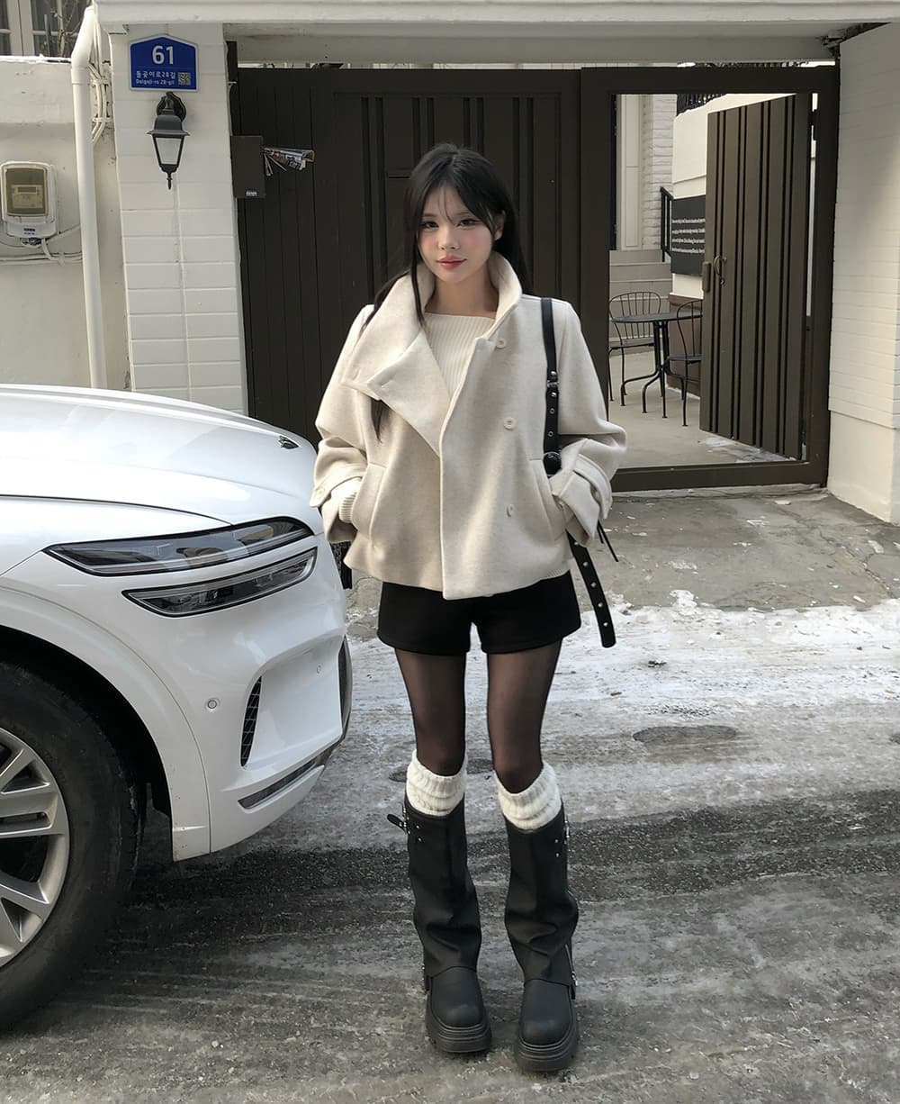 2026 한국 chic 겨울 새로운 스탠드 칼라 플러스 면 두꺼운 단추 보온 자켓 상세 이미지 8