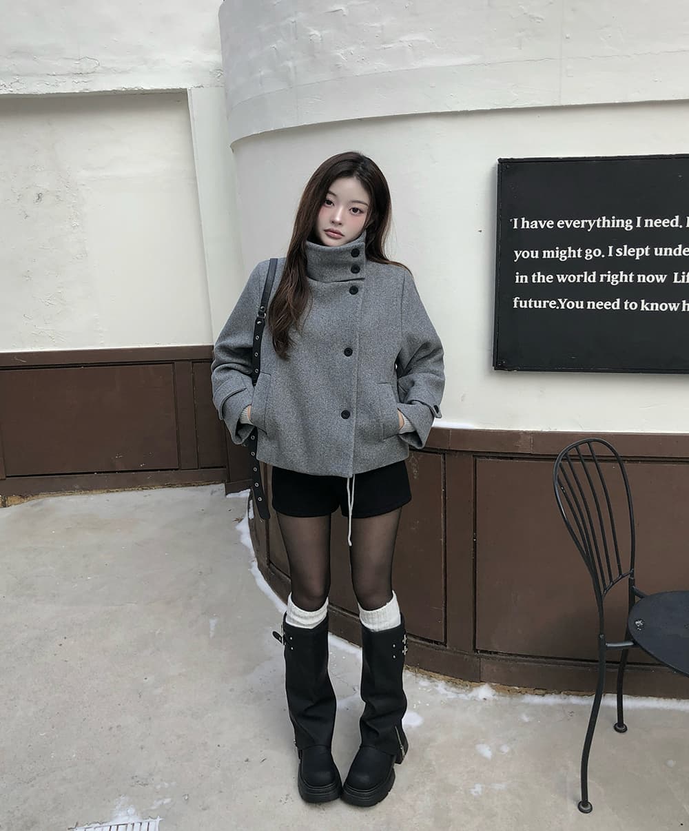 2026 한국 chic 겨울 새로운 스탠드 칼라 플러스 면 두꺼운 단추 보온 자켓 상세 이미지 16