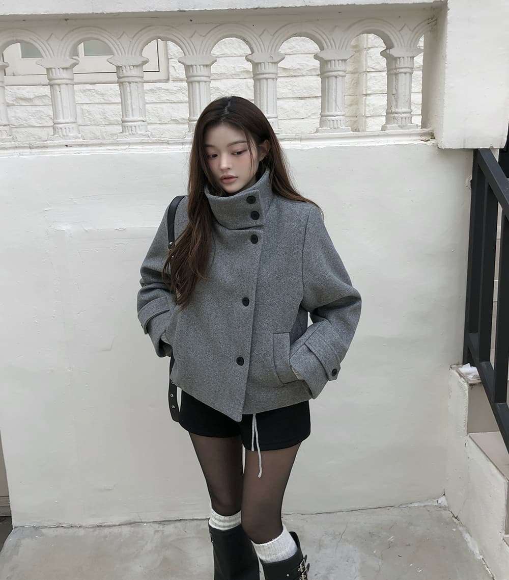 2026 한국 chic 겨울 새로운 스탠드 칼라 플러스 면 두꺼운 단추 보온 자켓 상세 이미지 22