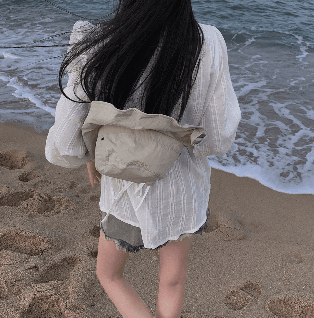 프랑스식 봄 가을 chic 레이스업 긴팔 여성 셔츠 슬림해 보이는 싱글 줄 버튼 셔츠 자외선 차단 재킷 상세 이미지 24