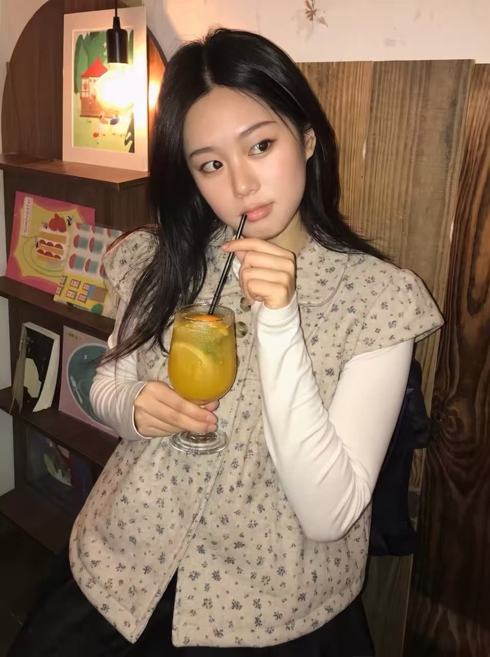 한 부서 학원 스타일 달콤함 도트 무늬 베이비 칼라 쇼트 스타일 모직 맨위 몸매 가꾸기 만나는 투피스 슈트