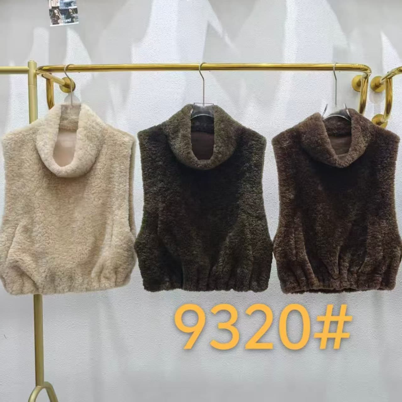 2026 한국 동대문 새로운 모조 모피 터틀넥 풀오버 베스트 조끼 맨위 이미지 5