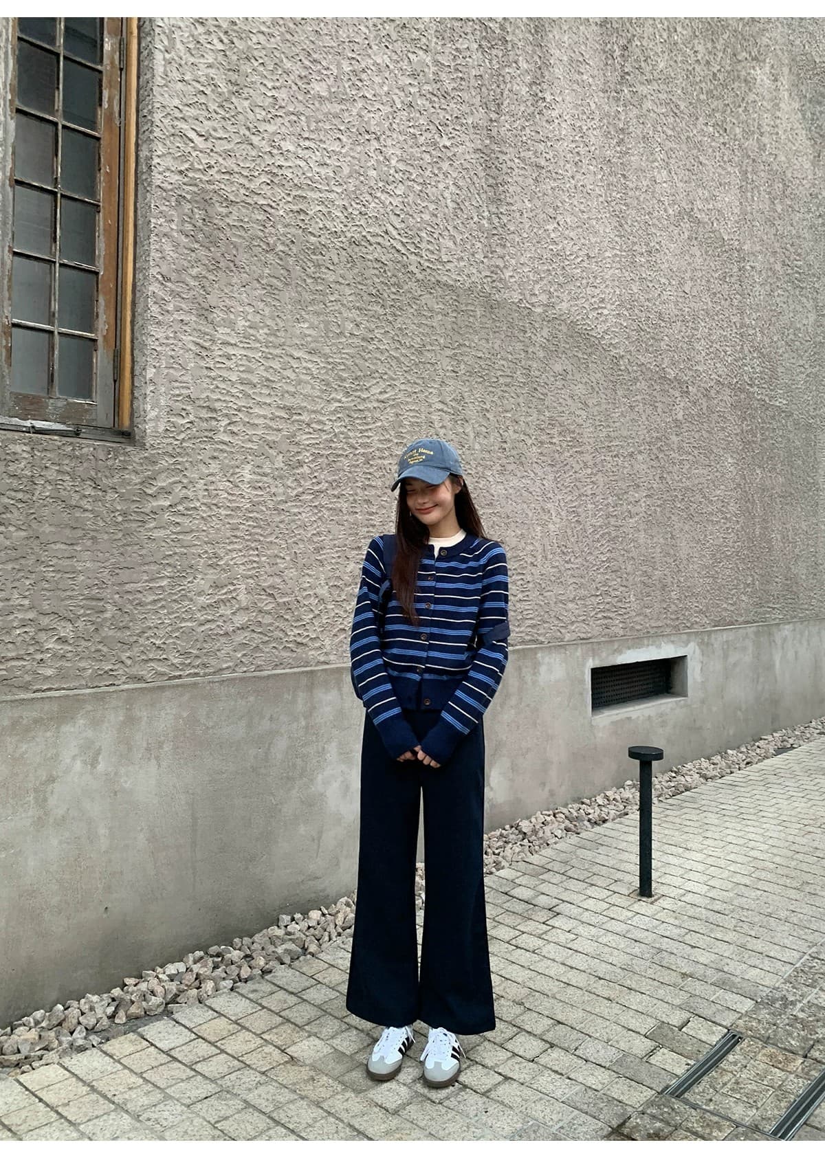안녕하세요. 대포 레트로 배색 스트라이프 니트 오픈 가디건 여성 봄 가을 2026 새로운 느슨함 센스 캐주얼 슬림해 보이는 맨위 상세 이미지 64