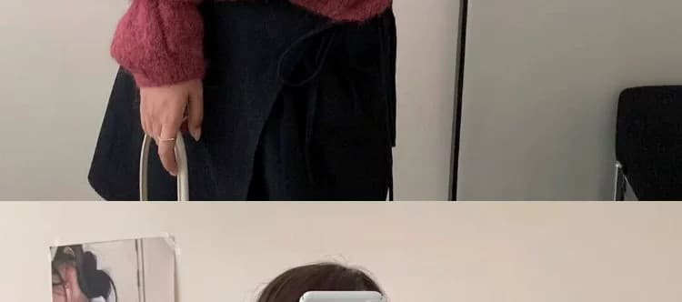 100 순수한 양모 한 부서 느긋한 바람 V넥 꽈배기 니트 스웨터 여자 가을 겨울 착용 가져 가라. 부드러운 찹쌀 슬림해 보이는 루즈핏 맨위 상세 이미지 9
