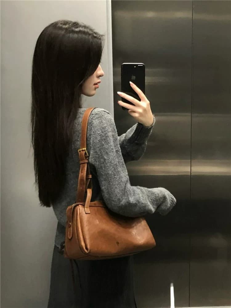 한 부서 회색 쇼트 스타일 스웨터 니트 오픈 가디건 여성 코트 가을 겨울철 나비 매듭 고급 센스 슬림해 보이는 긴팔 맨위