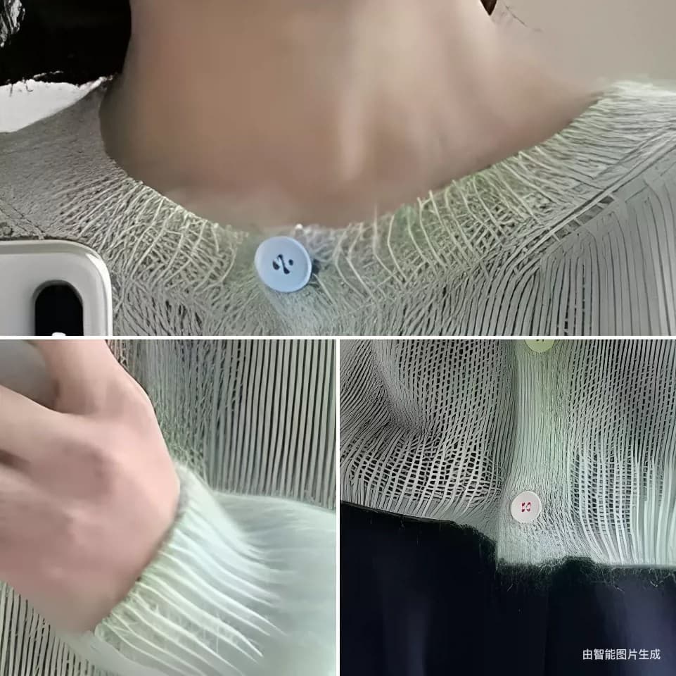 한 부서 라운드 넥 색상 버클 니트 오픈 가디건 여성 얇은 스타일 다용도 연령 감소 부드러운 달콤한 스타일 재킷 루즈핏 종류 출퇴근 바람 상세 이미지 17