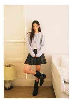 페이크 레이어드 패치워크 부드러운 찹쌀 스웨터 여자 봄 가을 새로운 3 차원 자수 꽃 니트 맨위 상세 이미지 4