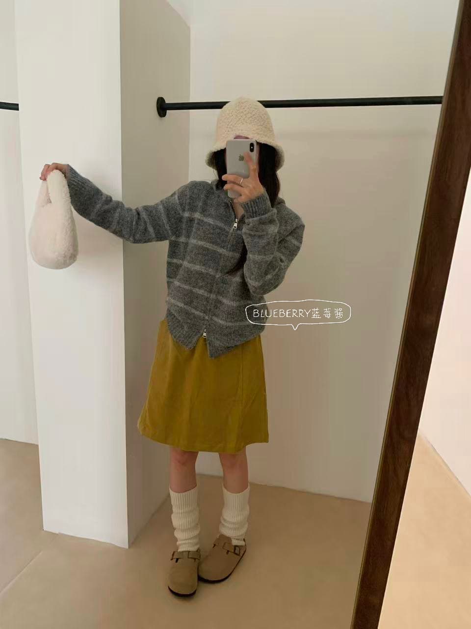 지퍼 후드 니트 오픈 가디건 여성 가을 겨울 새로운 한 부서 다용도 보온 부드러운 찹쌀 스웨터 코트 상세 이미지 14