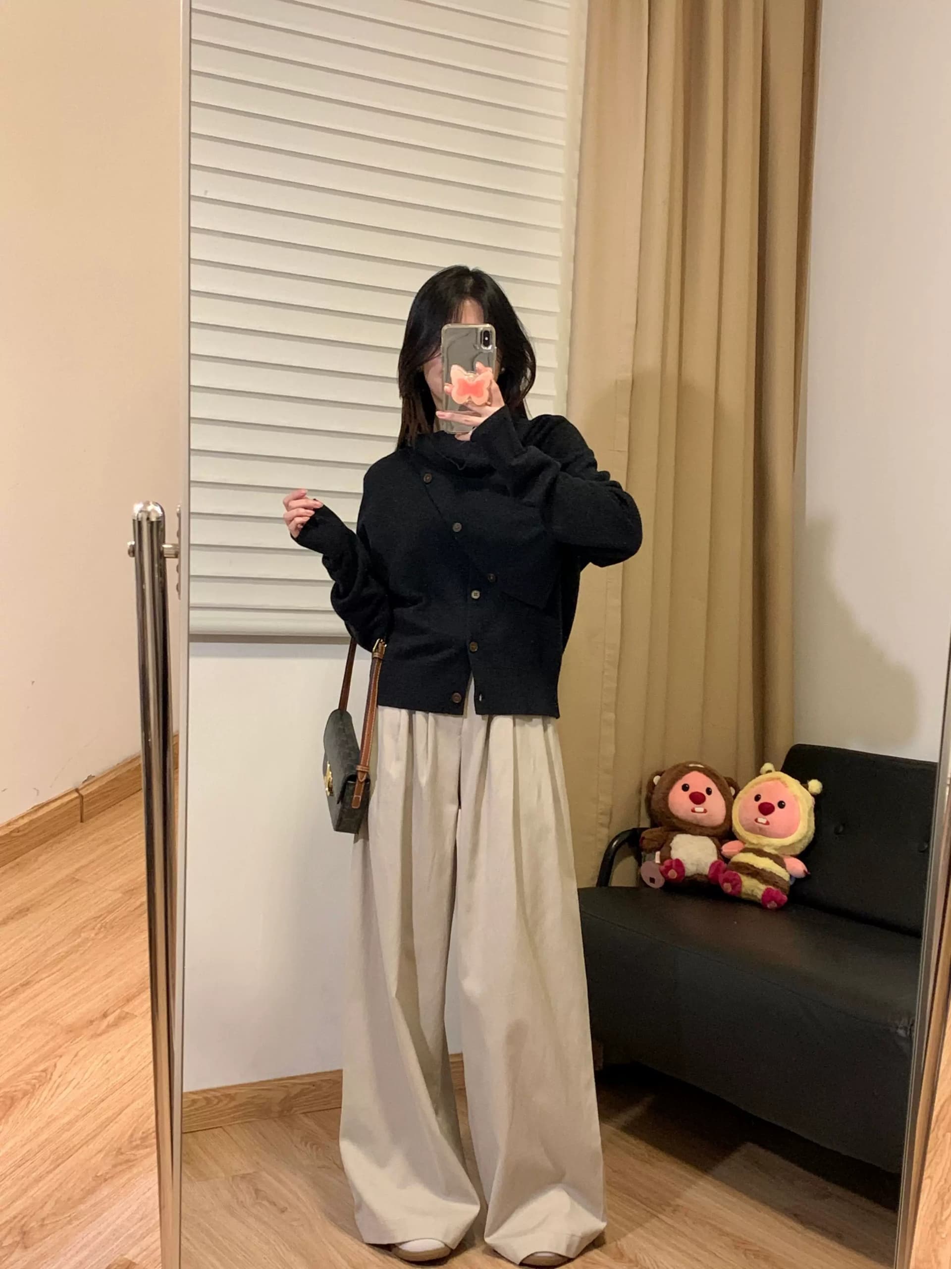 프랑스식 레트로 느긋한 오픈 가디건 스웨터 여자 봄 가을 디자인 센스 수 있습니다. 철거 목도리 니트 스웨터 캐주얼 재킷 맨위 상세 이미지 4