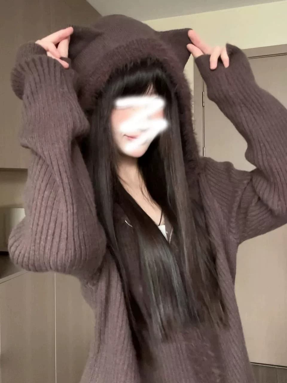 가을 겨울 새로운 한국 스타일 루즈핏 느긋한 바람 라운드 넥 스웨터 오픈 가디건 여성 코트 두꺼운 니트 스웨터 맨위 이미지 4