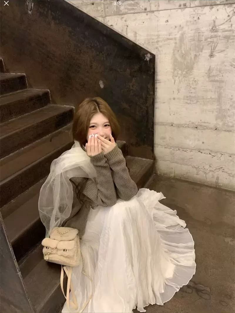 작은 대중 한 부서 품격 스트라이프 긴팔 라운드 넥 니트 스웨터 봄 가을 겨울 단추 디자인 오픈 가디건 맨위 여성 코트 상세 이미지 9