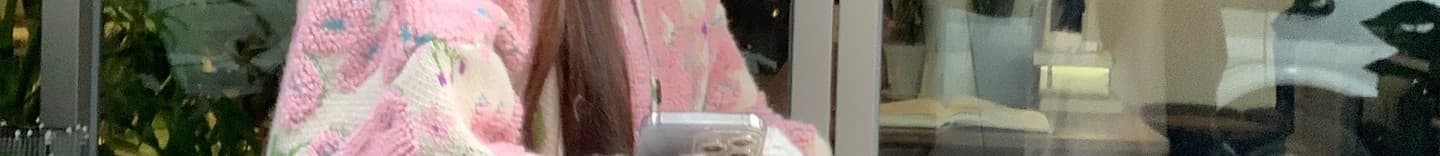 3 차원 꽃 자카드 파란색 스웨터 여성 코트 봄 가을 겨울 루즈핏 느긋한 바람 외출용 부드러운 찹쌀 니트 오픈 가디건 상세 이미지 123