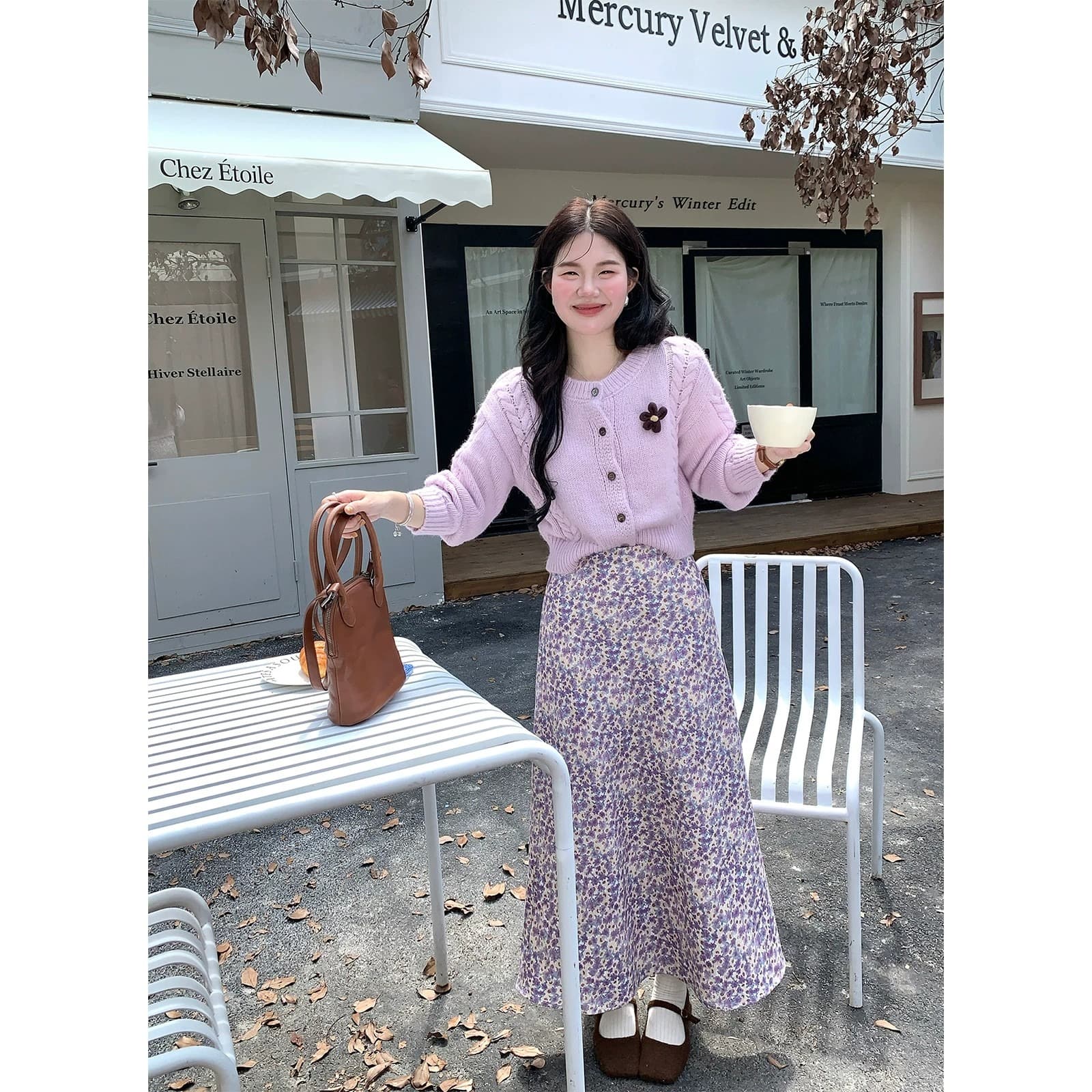 판매 부드러운 한 부서 부드러운 바람 니트 스웨터 여성 오픈 가디건 두꺼운 선 쇼트 스타일 스웨터 겨울 스웨터 이미지 6
