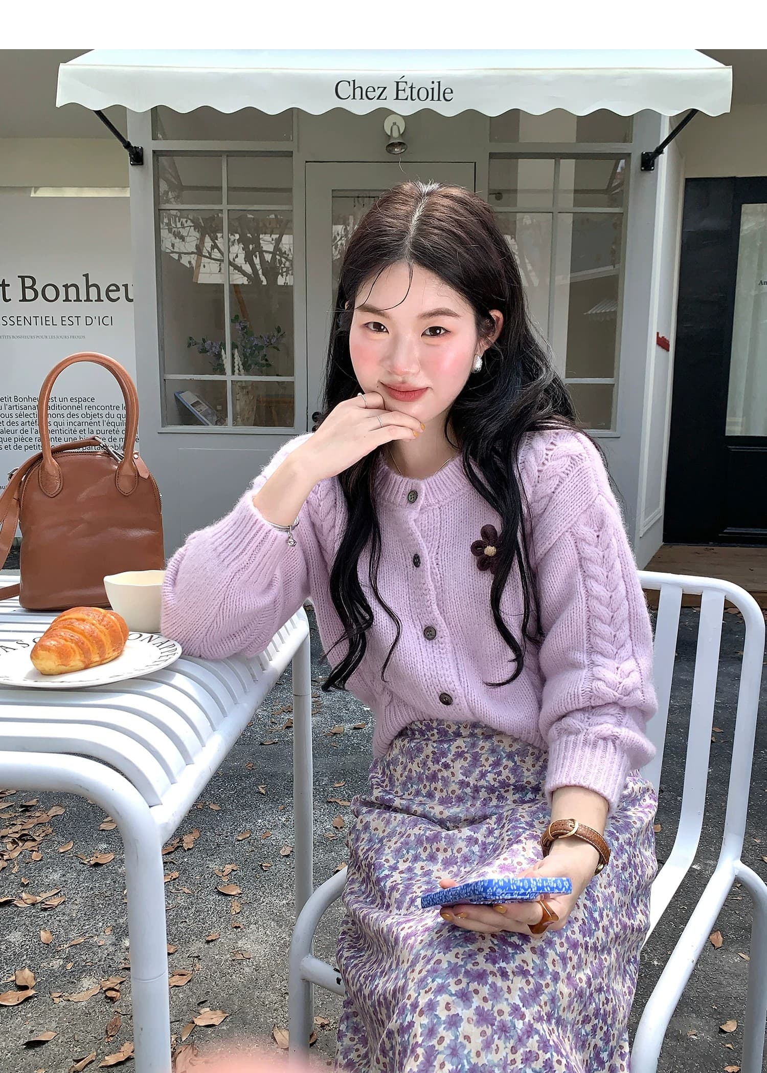 판매 부드러운 한 부서 부드러운 바람 니트 스웨터 여성 오픈 가디건 두꺼운 선 쇼트 스타일 스웨터 겨울 스웨터 상세 이미지 21