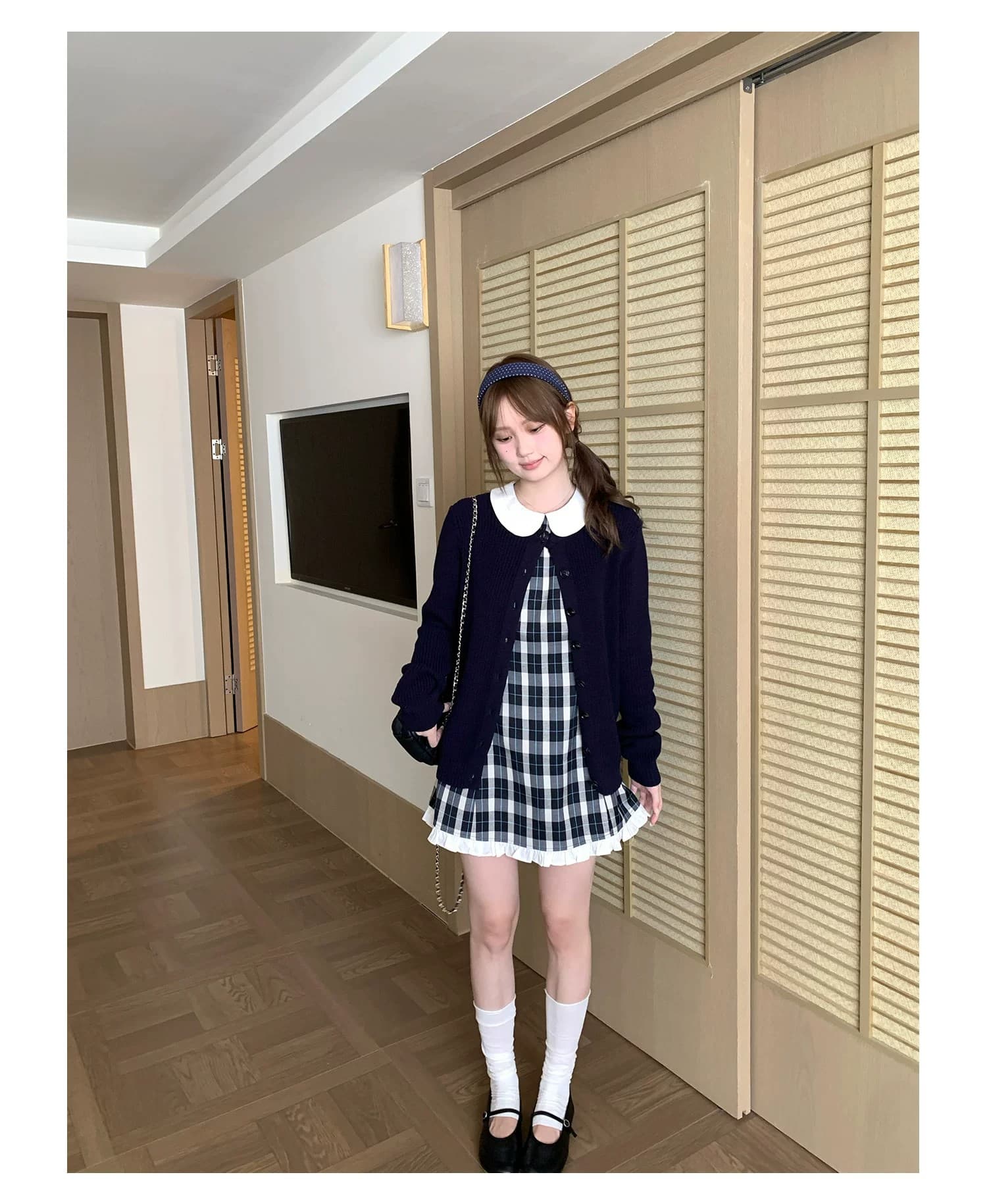 구멍 사실 귀 찮 나 느긋한 느슨함 센스 니트 오픈 가디건 여성 코트 가을 라운드 넥 품격 미니멀리즘 고급 센스 맨위 상세 이미지 12