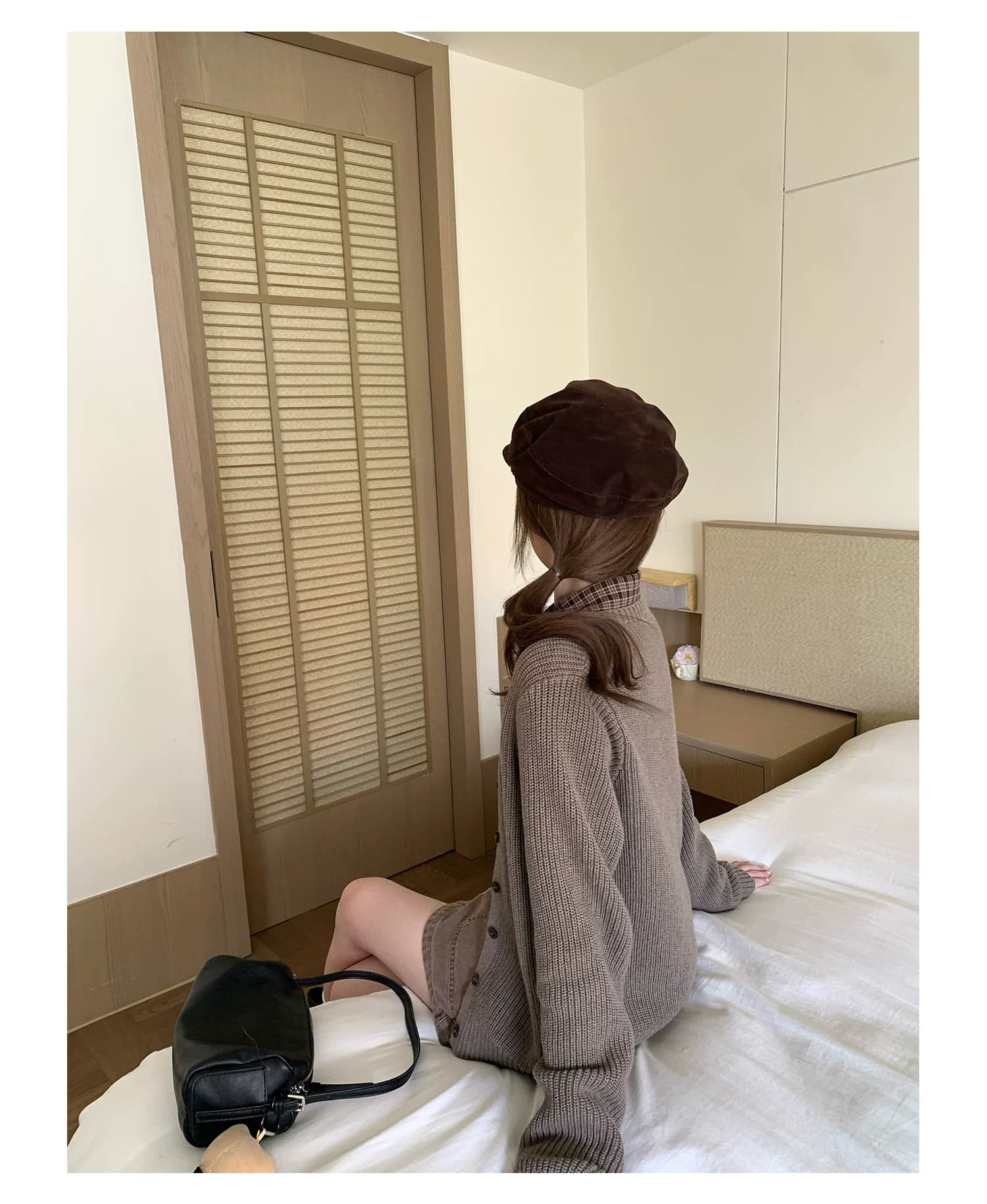 구멍 사실 귀 찮 나 느긋한 느슨함 센스 니트 오픈 가디건 여성 코트 가을 라운드 넥 품격 미니멀리즘 고급 센스 맨위 상세 이미지 73