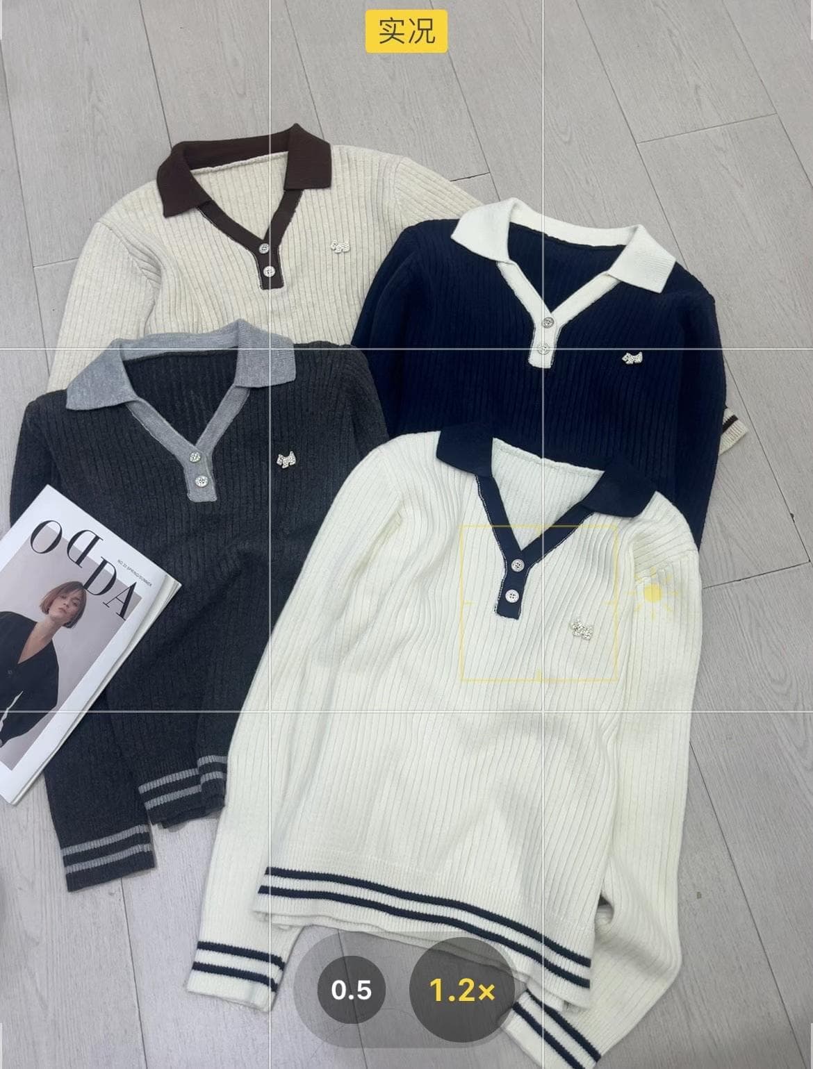 가을 의상 디자인 센스 작은 대중 POLO 칼라 만나는 니트 스웨터 여자 2026 새로운 올해 인기 ~ 중 폭발 여성 의류 상세 이미지 4