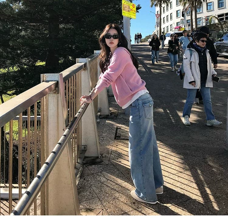 루즈핏 슬림해 보이는 3 차원 후아 남편 그리드 후드 오픈 가디건 여성 레저 다용도 양모 재킷 상세 이미지 20