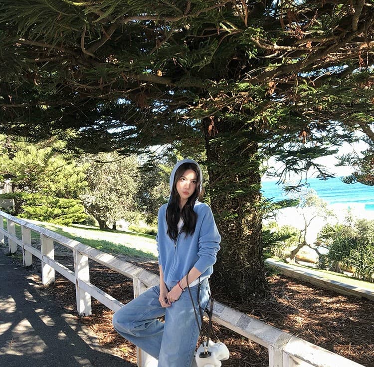 루즈핏 슬림해 보이는 3 차원 후아 남편 그리드 후드 오픈 가디건 여성 레저 다용도 양모 재킷 상세 이미지 24