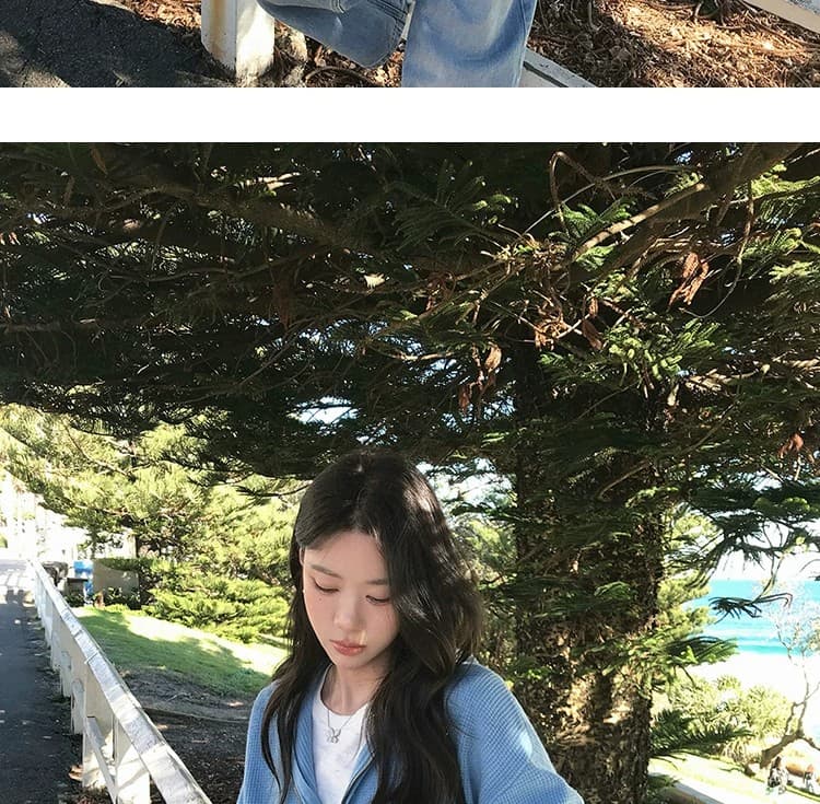 루즈핏 슬림해 보이는 3 차원 후아 남편 그리드 후드 오픈 가디건 여성 레저 다용도 양모 재킷 상세 이미지 48