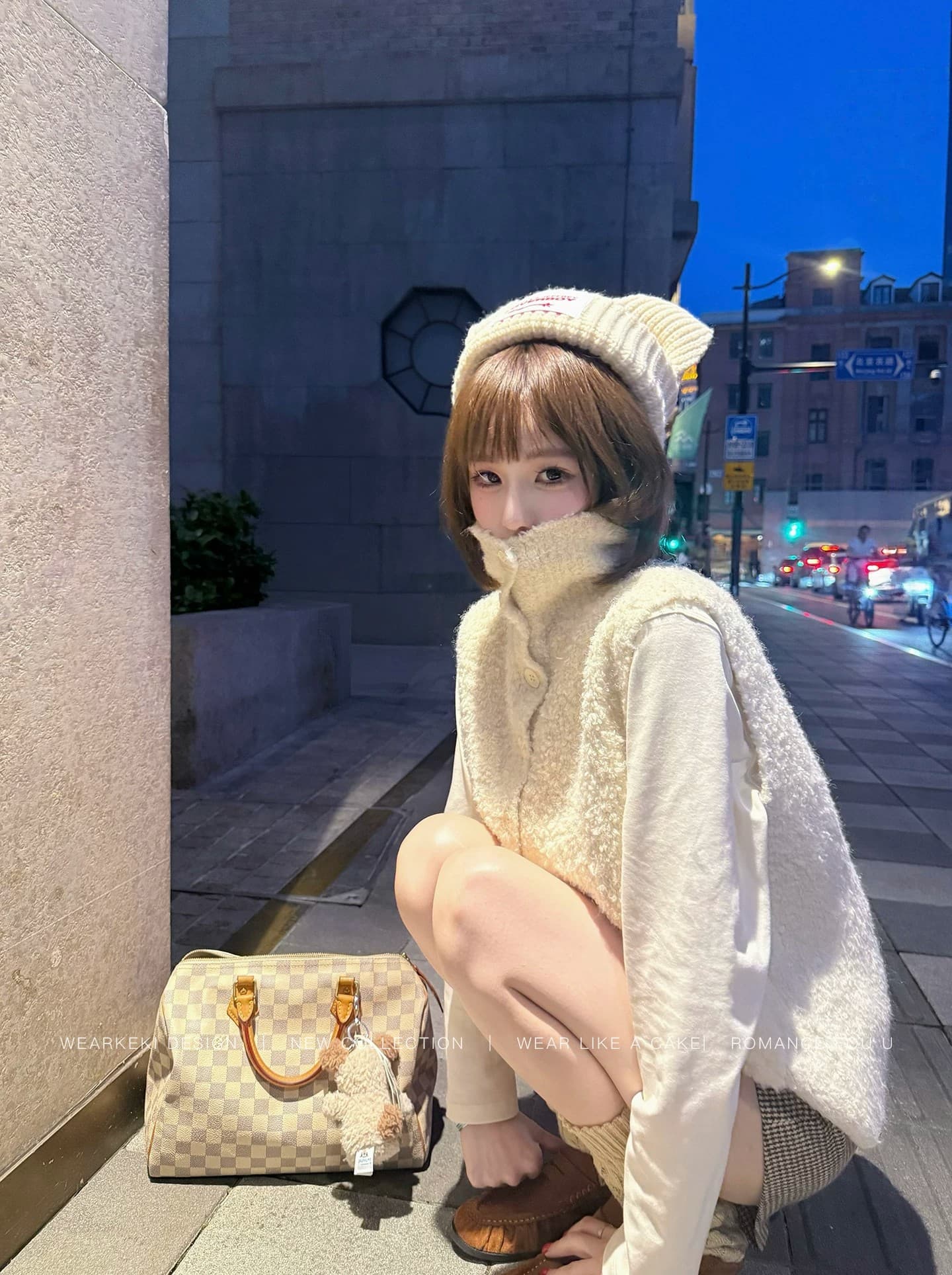 민소매 스탠드 칼라 양모 니트 조끼 여자 작은 키 가을 겨울 외부 가져 가라. 스택 착용 조끼 상세 이미지 2