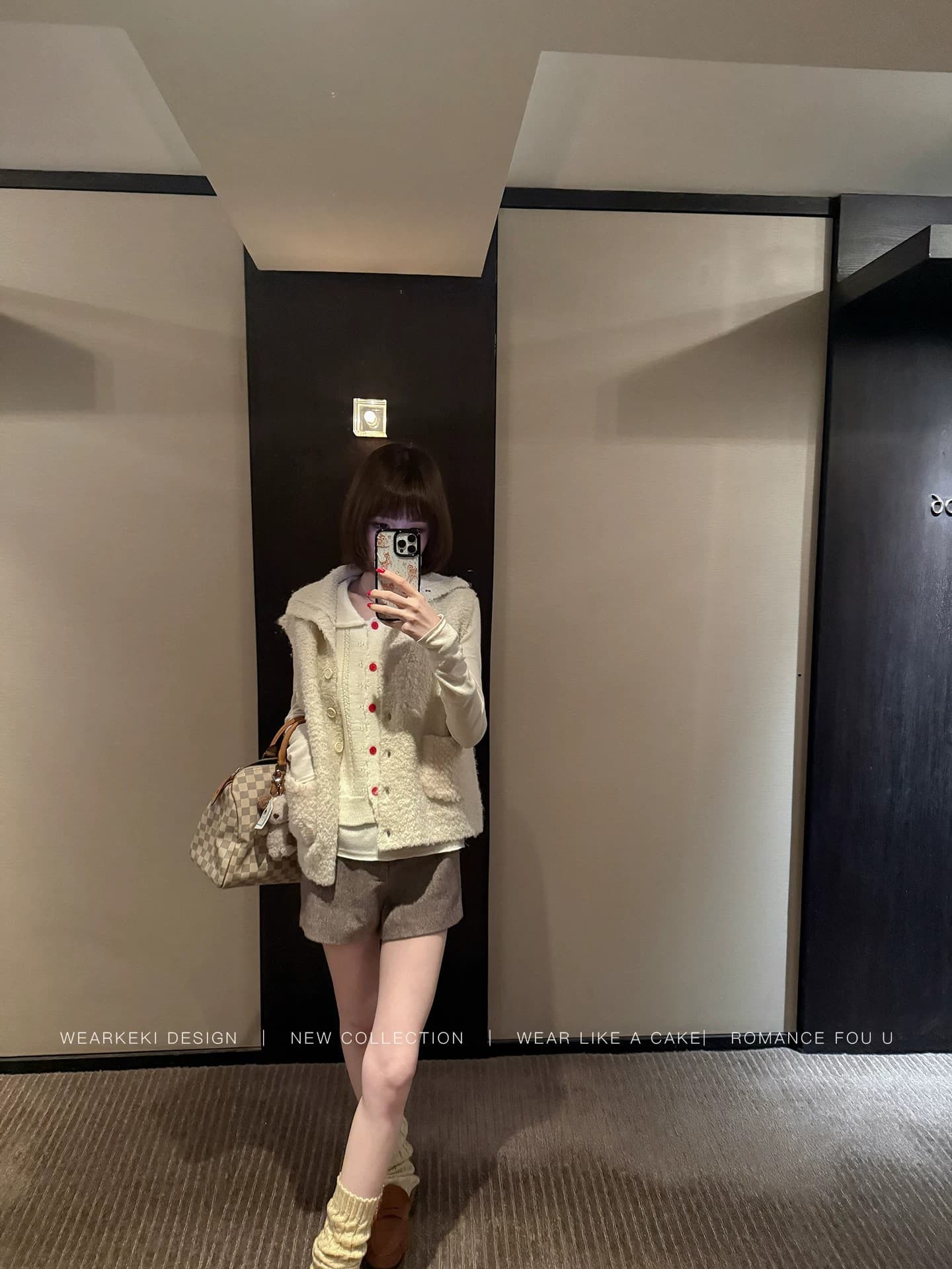 민소매 스탠드 칼라 양모 니트 조끼 여자 작은 키 가을 겨울 외부 가져 가라. 스택 착용 조끼 상세 이미지 18