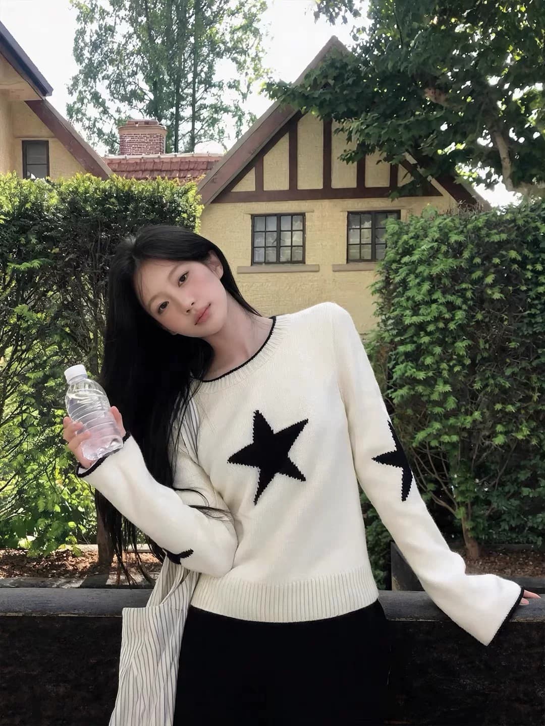 품격 연령 감소 착용 가져 가라. 디자인 라운드 넥 스웨터 여자 가을 겨울 루즈핏 슬림해 보이는 캐주얼 인사이드 가져 가라. 만나는 니트 스웨터 맨위 이미지 2
