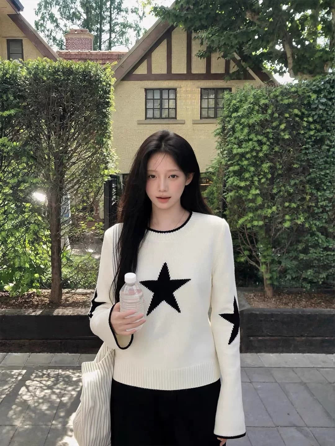 품격 연령 감소 착용 가져 가라. 디자인 라운드 넥 스웨터 여자 가을 겨울 루즈핏 슬림해 보이는 캐주얼 인사이드 가져 가라. 만나는 니트 스웨터 맨위 이미지 5