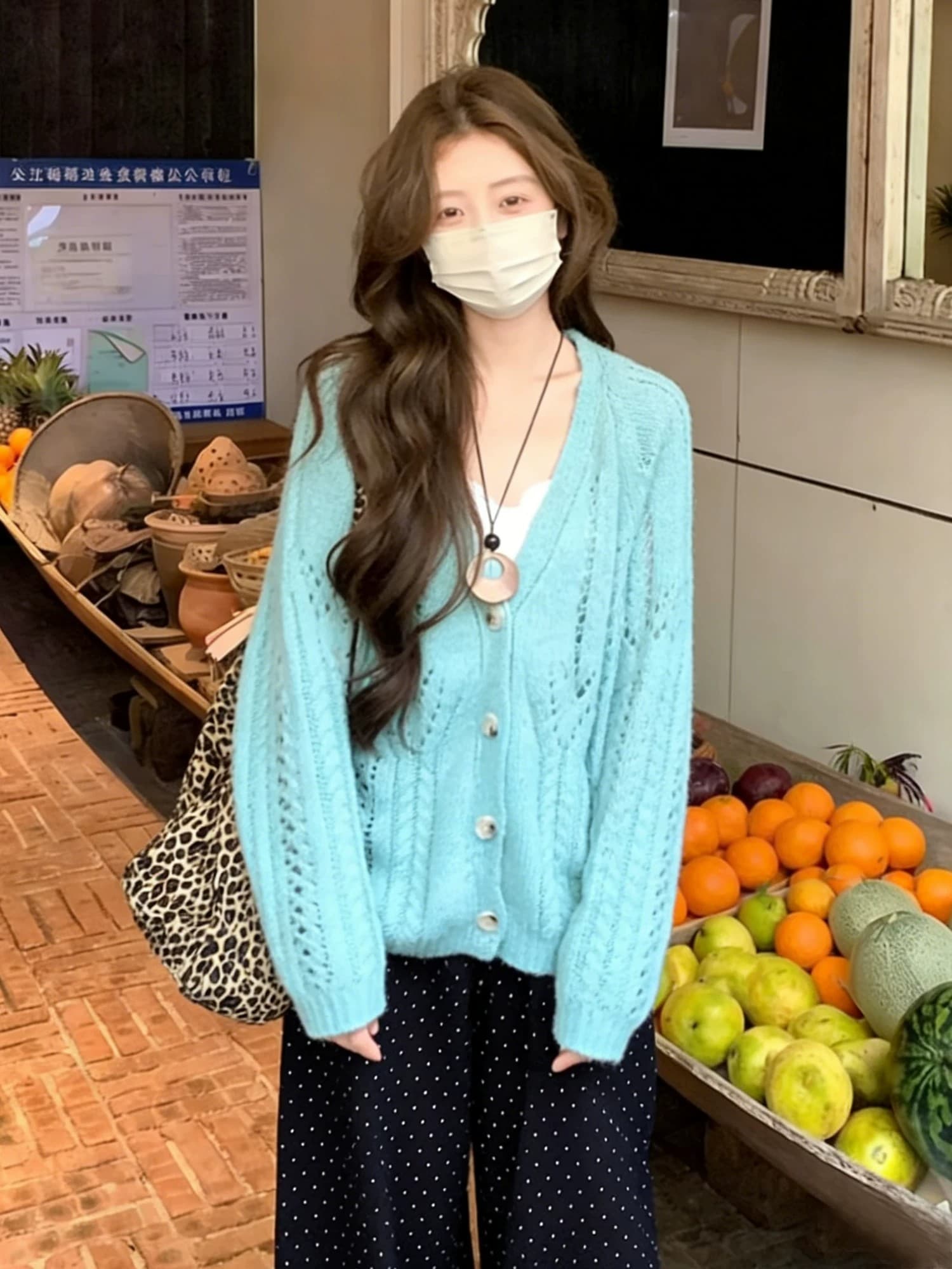 홀로우 아웃 니트 오픈 가디건 여성 조기 봄 여름 새로운 루즈핏 외부 가져 가라. 스웨터 여성 코트 얇은 스타일 다용도 맨위 상세 이미지 4
