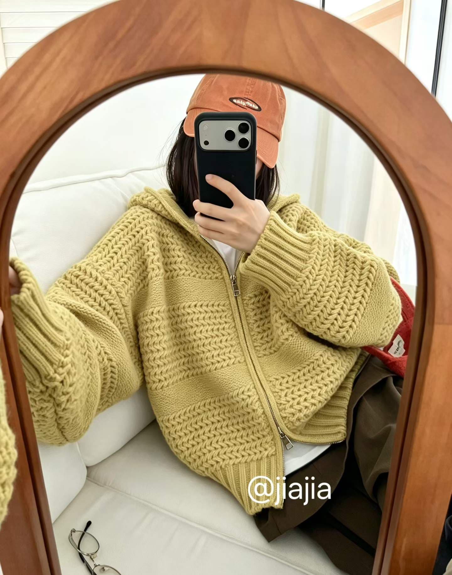 한국 물결무늬 곡물 디자인 센스 패션 다용도 두꺼운 털실 지퍼 니트 오픈 가디건 여성 가을 겨울 두꺼운 스웨터 코트 상세 이미지 7