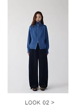 더블 지퍼 스웨터 가을 새로운 출퇴근 루즈핏 단색 스탠드 칼라 오픈 가디건 상세 이미지 2
