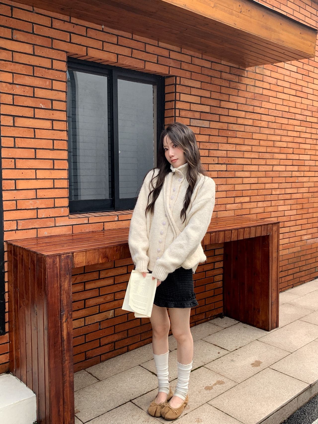작은 샤넬 스타일 니트 오픈 가디건 스웨터 여성 코트 가을 빅 사이즈 지방 mm 루즈핏 다용도 캐주얼 품격 맨위 상세 이미지 6